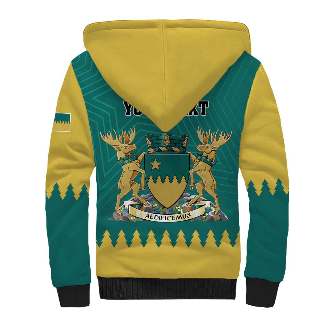 Personalised Canada Greater Sudbury Sherpa Hoodie The Nickel Capital Aedificemus