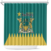 Canada Greater Sudbury Shower Curtain The Nickel Capital Aedificemus