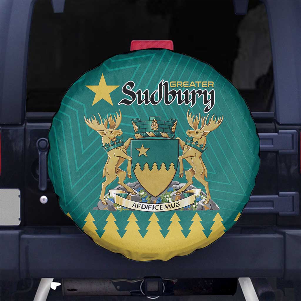 Canada Greater Sudbury Spare Tire Cover The Nickel Capital Aedificemus