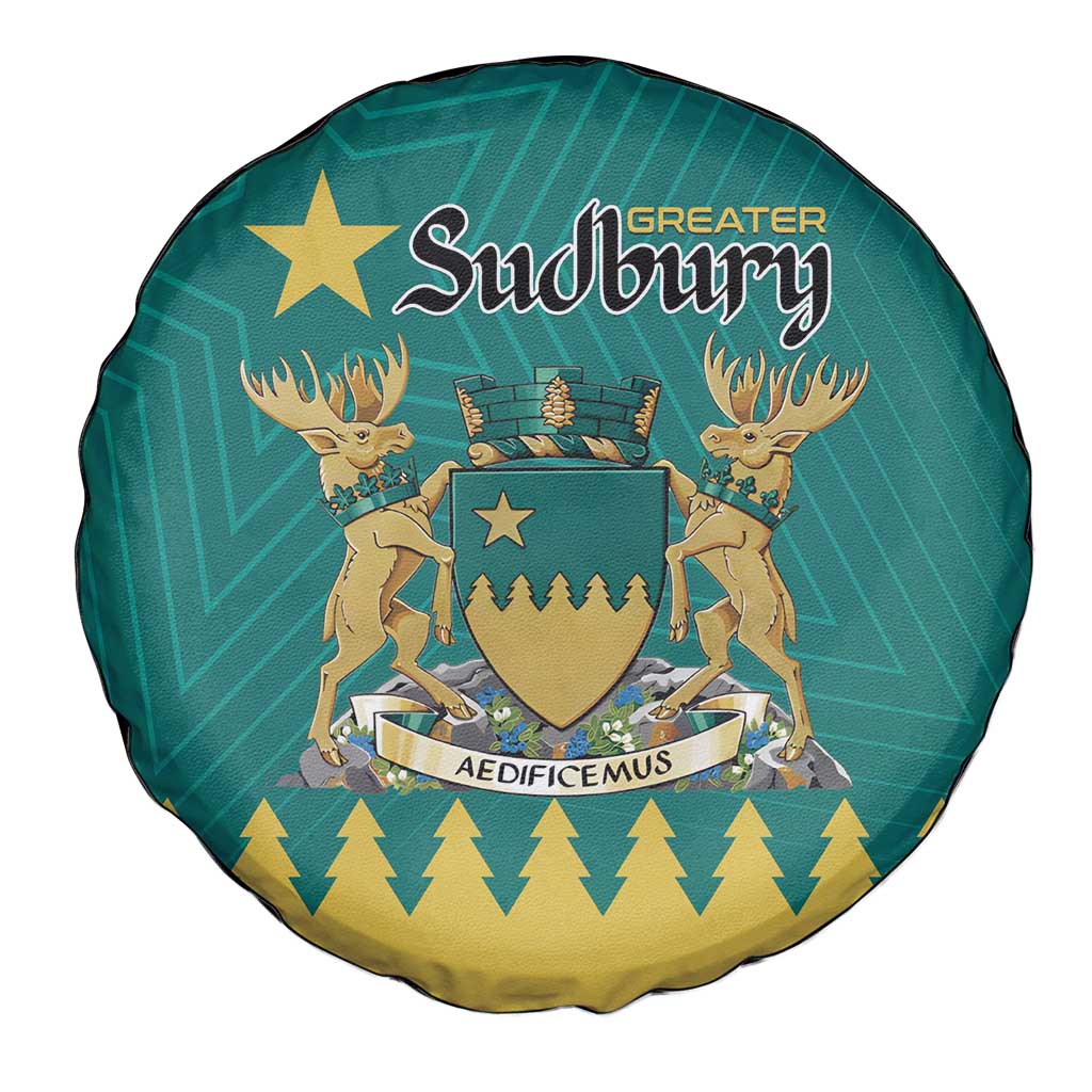 Canada Greater Sudbury Spare Tire Cover The Nickel Capital Aedificemus