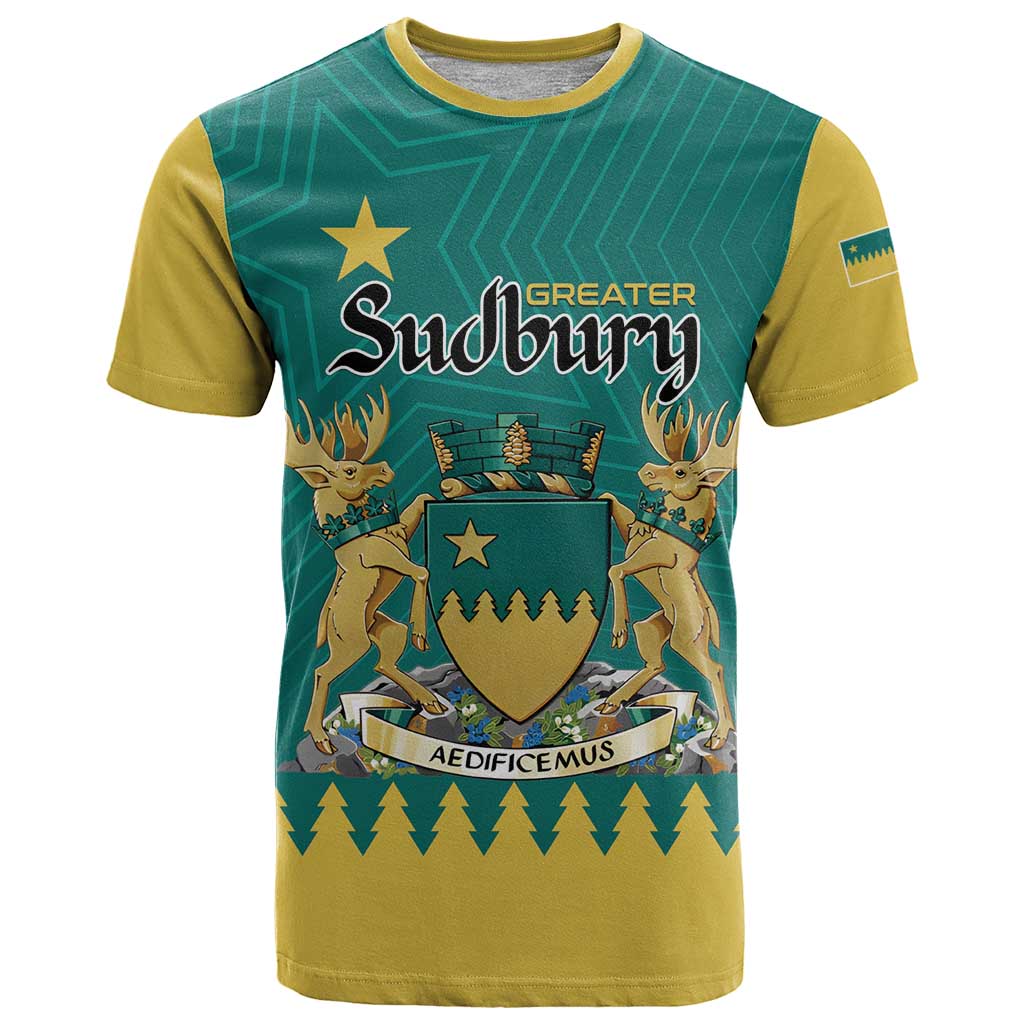 Personalised Canada Greater Sudbury T Shirt The Nickel Capital Aedificemus