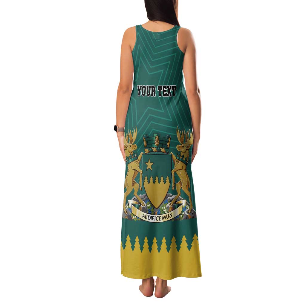 Personalised Canada Greater Sudbury Tank Maxi Dress The Nickel Capital Aedificemus