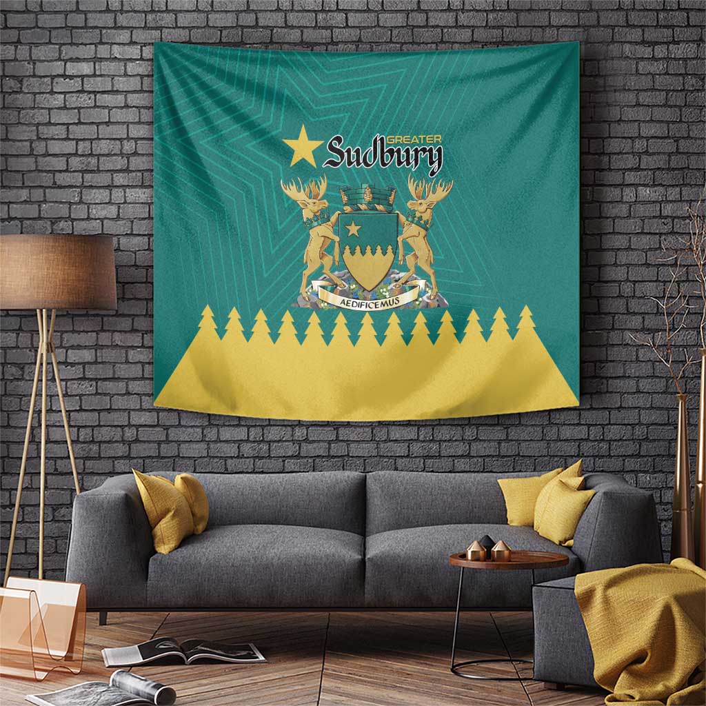 Canada Greater Sudbury Tapestry The Nickel Capital Aedificemus