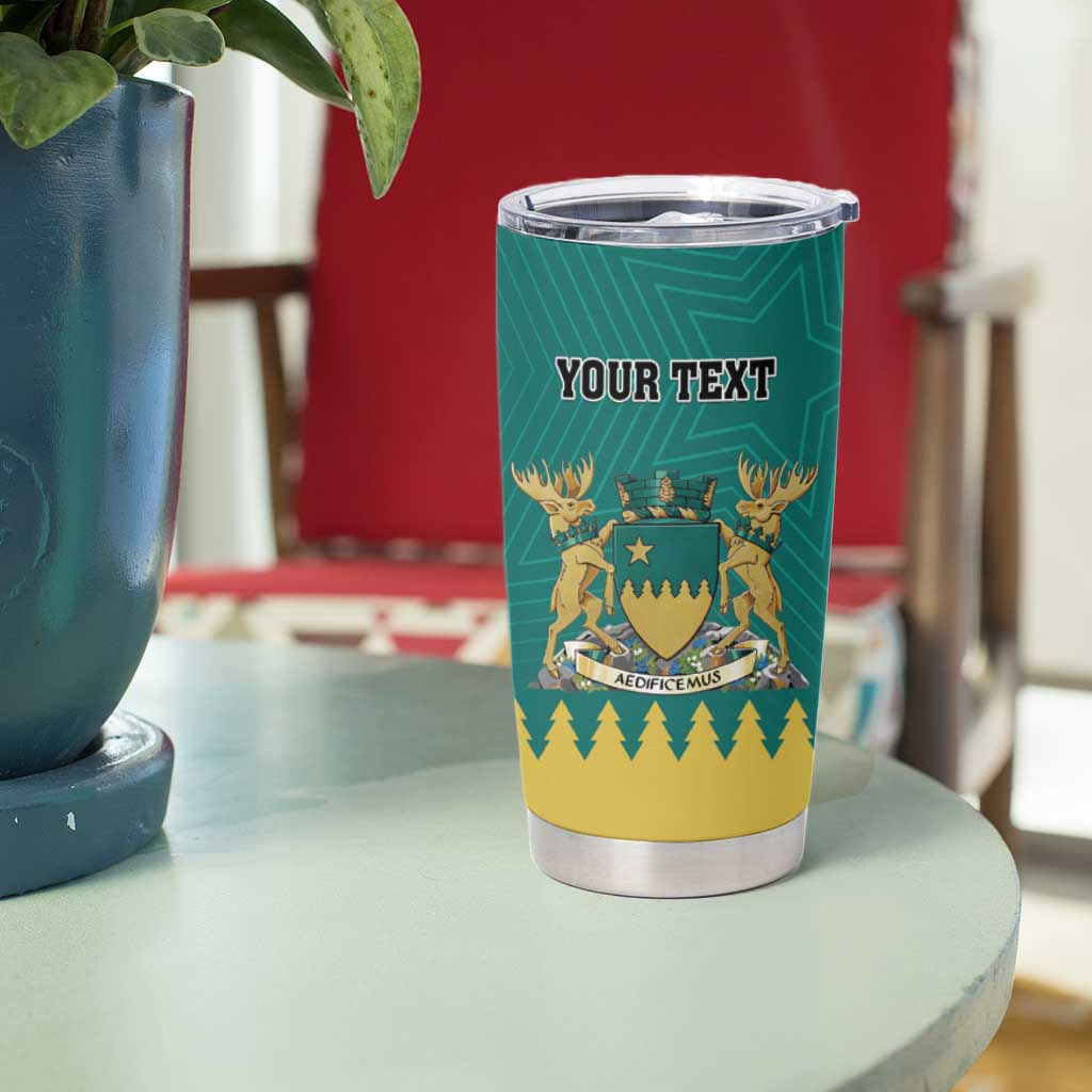 Personalised Canada Greater Sudbury Tumbler Cup The Nickel Capital Aedificemus
