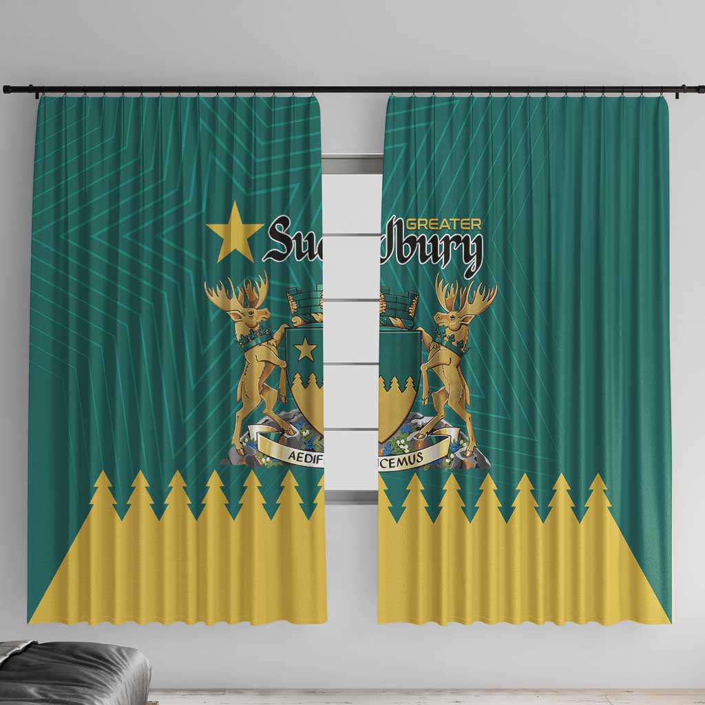 Canada Greater Sudbury Window Curtain The Nickel Capital Aedificemus
