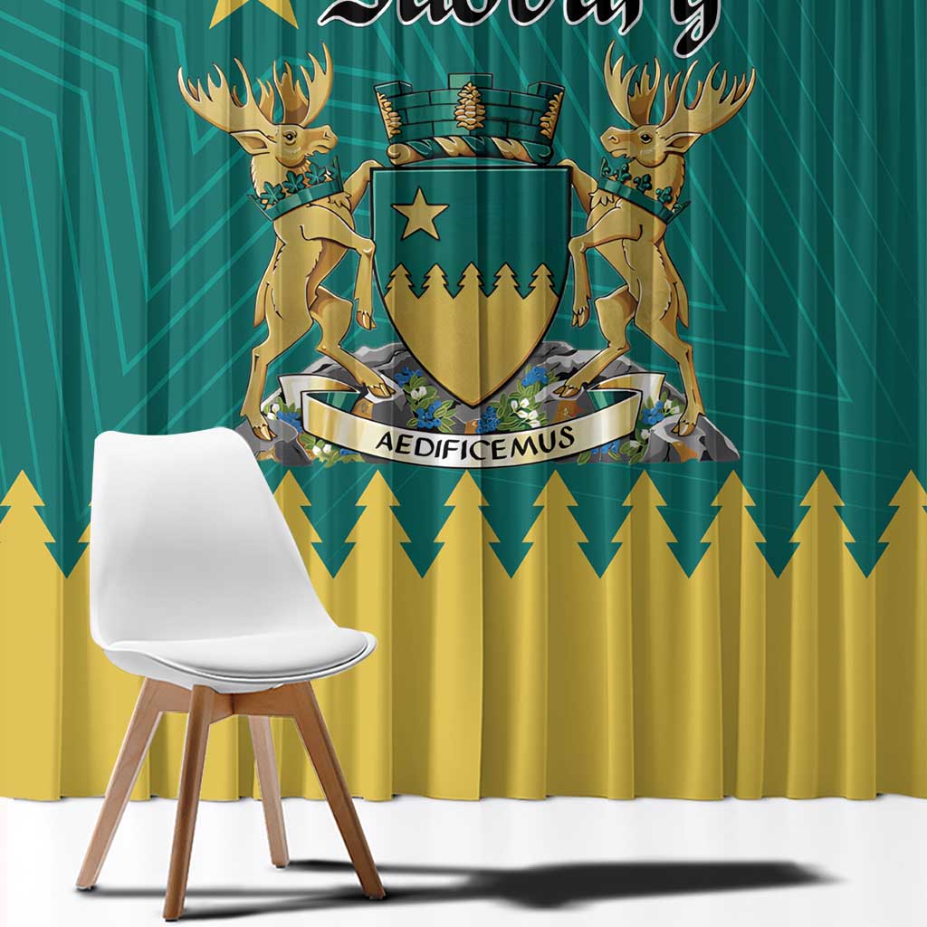 Canada Greater Sudbury Window Curtain The Nickel Capital Aedificemus