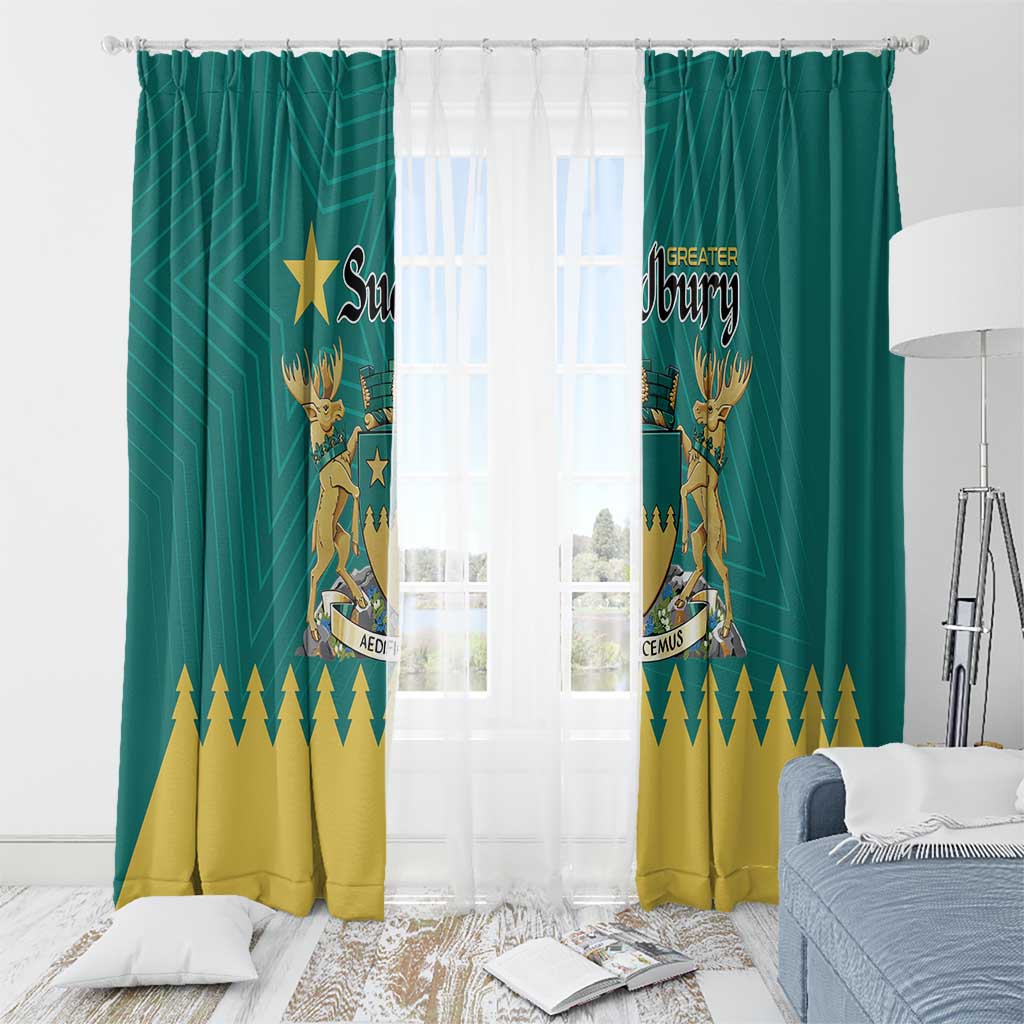Canada Greater Sudbury Window Curtain The Nickel Capital Aedificemus