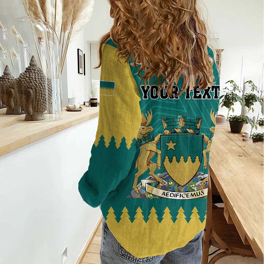 Personalised Canada Greater Sudbury Women Casual Shirt The Nickel Capital Aedificemus