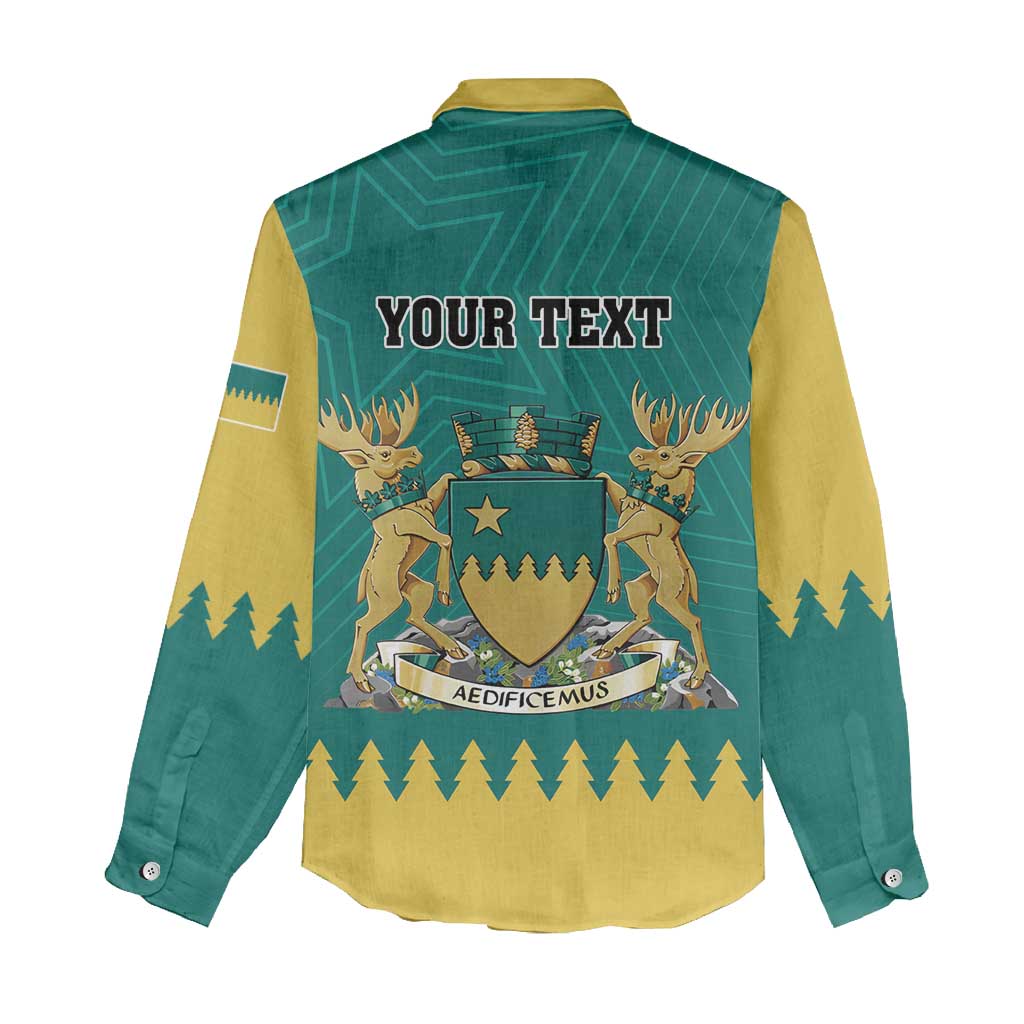 Personalised Canada Greater Sudbury Women Casual Shirt The Nickel Capital Aedificemus