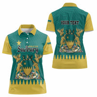 Personalised Canada Greater Sudbury Women Polo Shirt The Nickel Capital Aedificemus