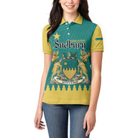 Personalised Canada Greater Sudbury Women Polo Shirt The Nickel Capital Aedificemus