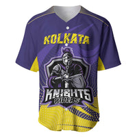 Custom Kolkata 2025 Cricket Knight Riders Baseball Jersey Korbo Lorbo Jeetbo