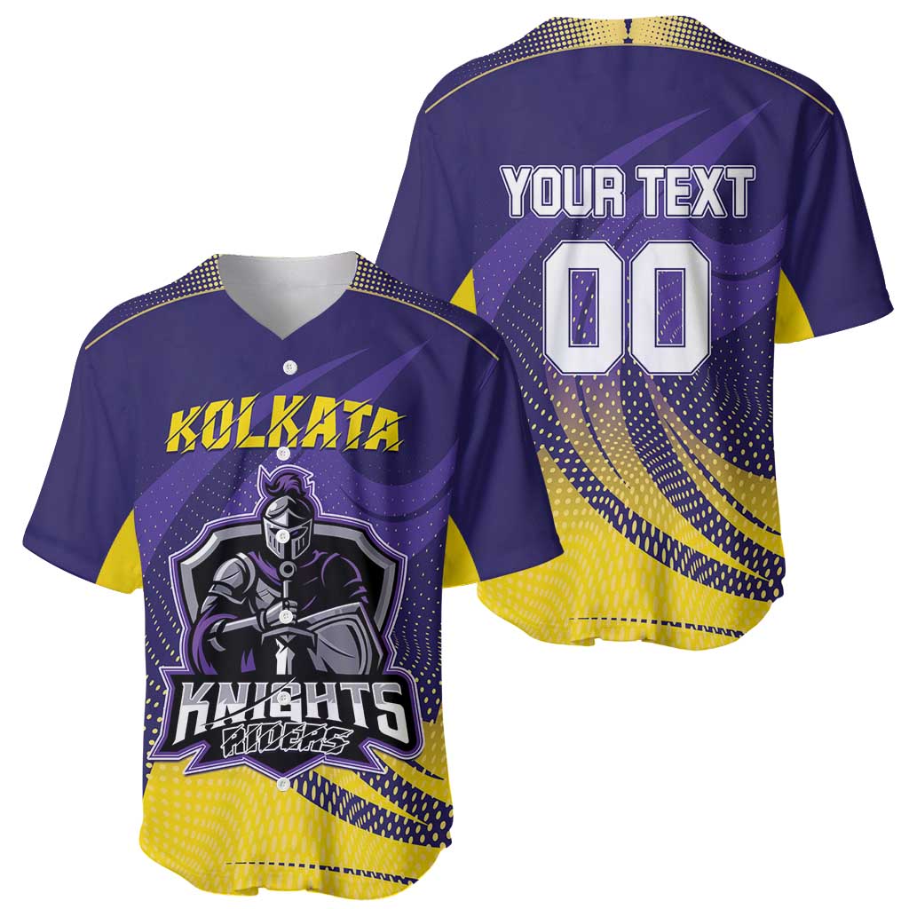 Custom Kolkata 2025 Cricket Knight Riders Baseball Jersey Korbo Lorbo Jeetbo