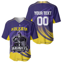 Custom Kolkata 2025 Cricket Knight Riders Baseball Jersey Korbo Lorbo Jeetbo