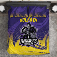 Kolkata 2025 Cricket Knight Riders Bedding Set Korbo Lorbo Jeetbo