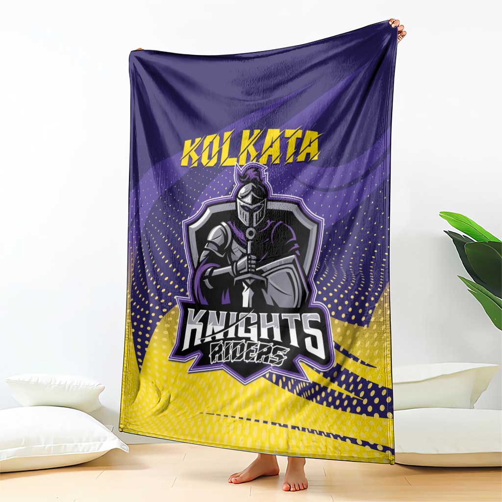 Kolkata 2025 Cricket Knight Riders Blanket Korbo Lorbo Jeetbo