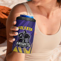 Custom Kolkata 2025 Cricket Knight Riders 4 in 1 Can Cooler Tumbler Korbo Lorbo Jeetbo