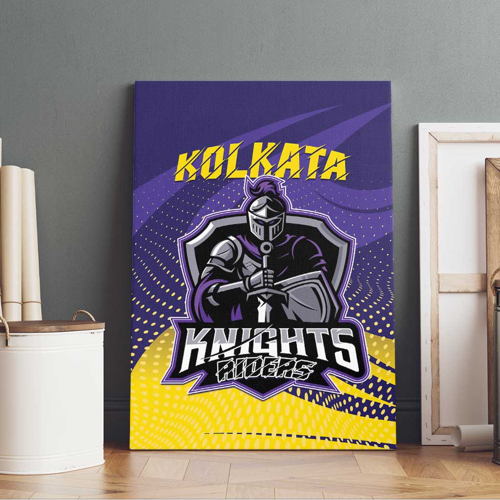 Kolkata 2025 Cricket Knight Riders Canvas Wall Art Korbo Lorbo Jeetbo