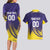 Custom Kolkata 2025 Cricket Knight Riders Couples Matching Long Sleeve Bodycon Dress and Hawaiian Shirt Korbo Lorbo Jeetbo