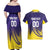 Custom Kolkata 2025 Cricket Knight Riders Couples Matching Off Shoulder Maxi Dress and Hawaiian Shirt Korbo Lorbo Jeetbo
