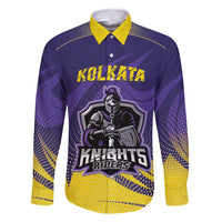 Custom Kolkata 2025 Cricket Knight Riders Family Matching Off Shoulder Maxi Dress and Hawaiian Shirt Korbo Lorbo Jeetbo
