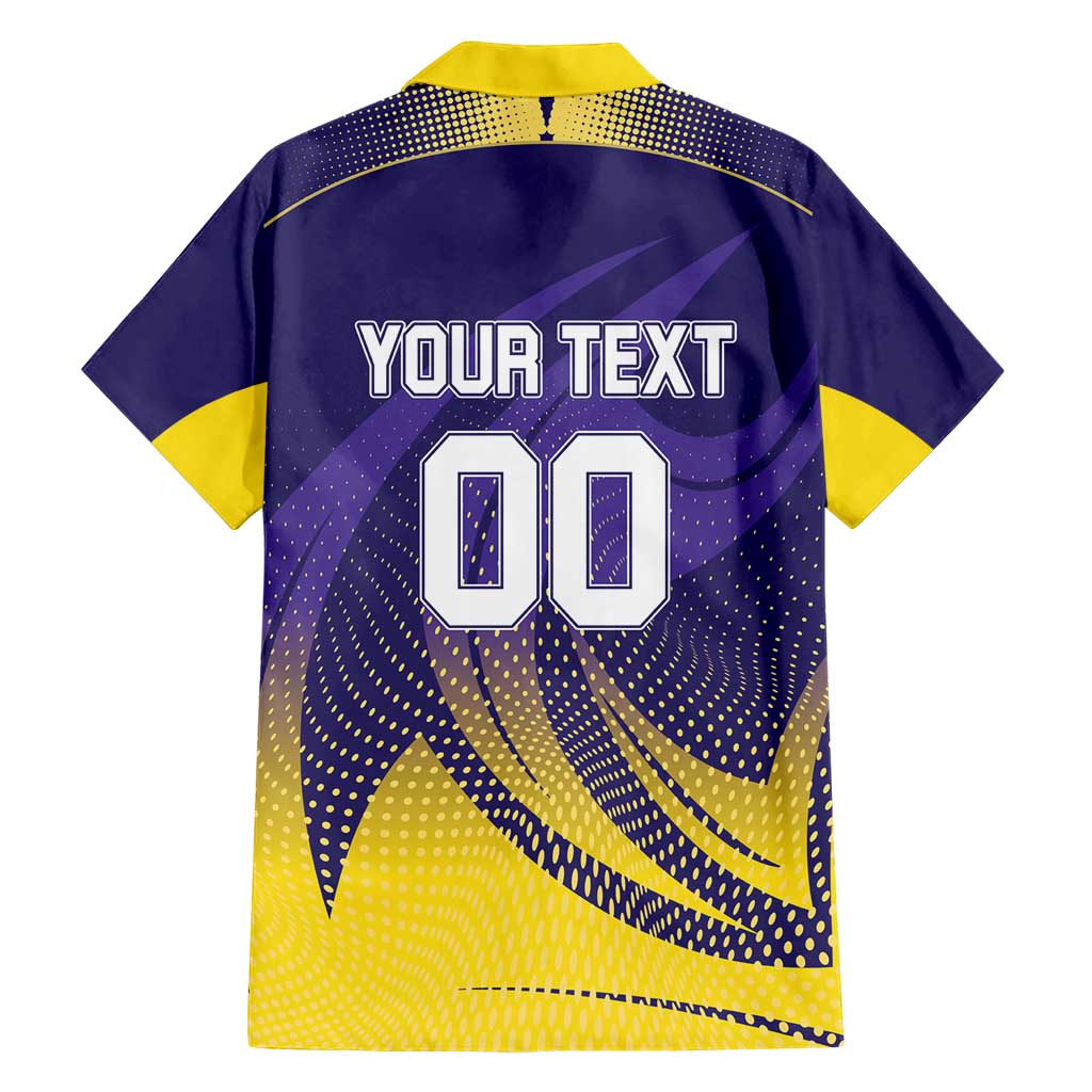 Custom Kolkata 2025 Cricket Knight Riders Family Matching Short Sleeve Bodycon Dress and Hawaiian Shirt Korbo Lorbo Jeetbo
