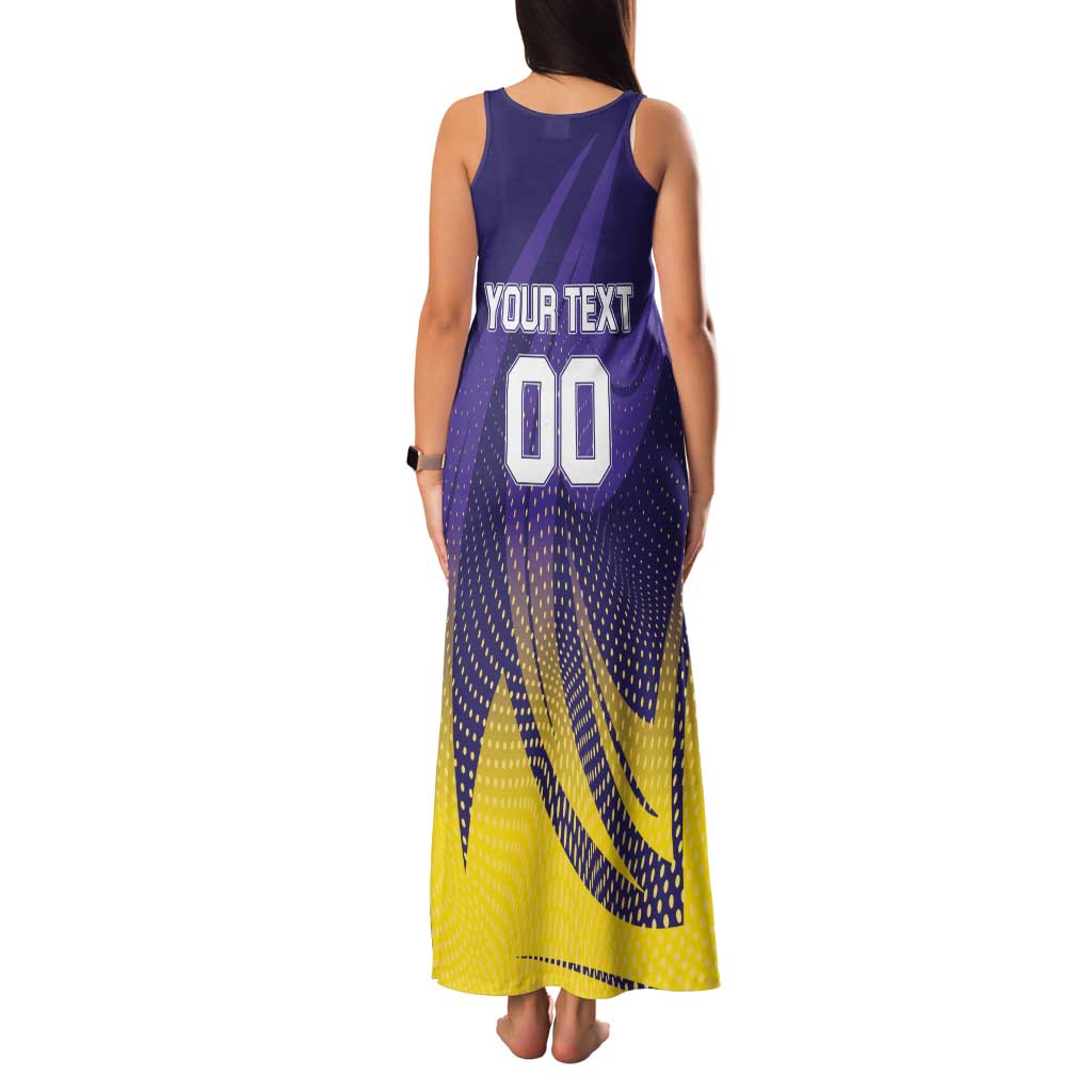 Custom Kolkata 2025 Cricket Knight Riders Family Matching Tank Maxi Dress and Hawaiian Shirt Korbo Lorbo Jeetbo