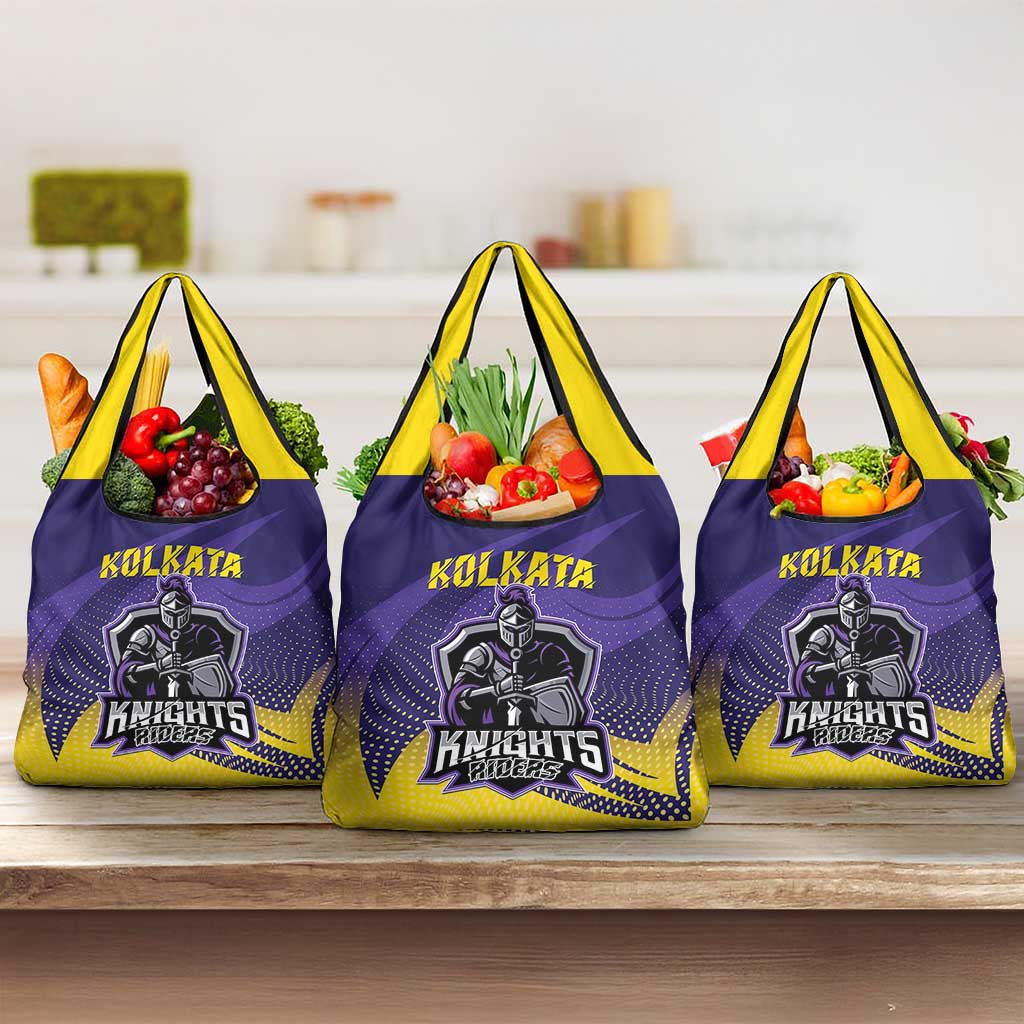 Kolkata 2025 Cricket Knight Riders Grocery Bag Korbo Lorbo Jeetbo