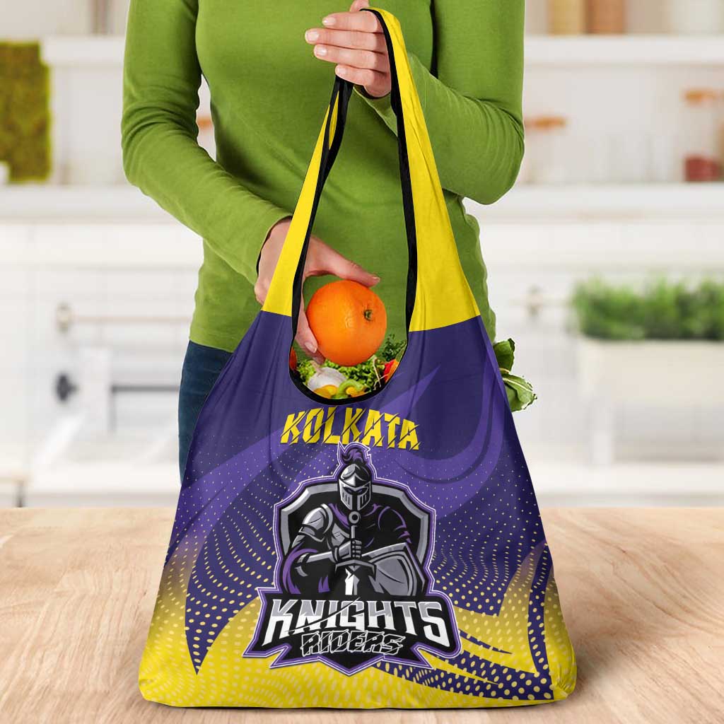 Kolkata 2025 Cricket Knight Riders Grocery Bag Korbo Lorbo Jeetbo