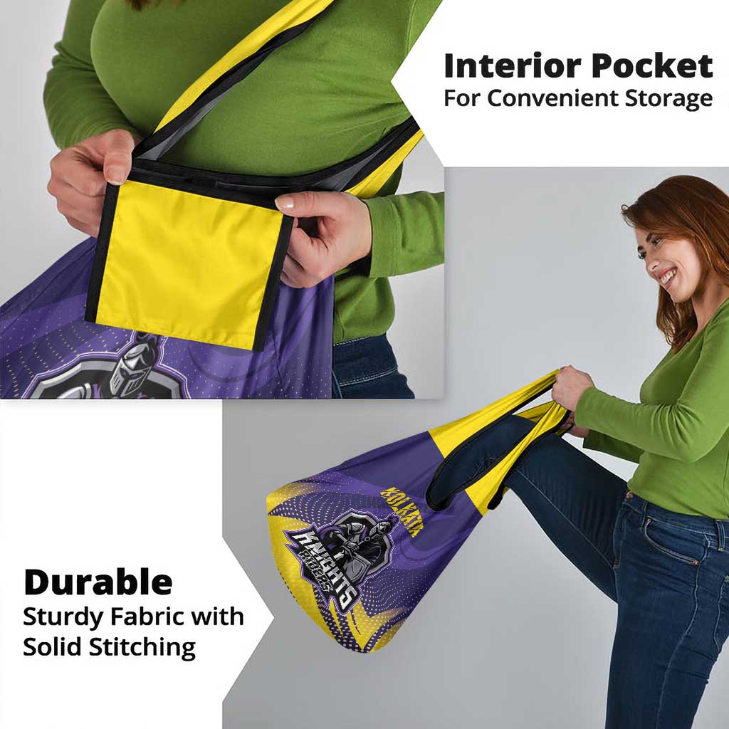 Kolkata 2025 Cricket Knight Riders Grocery Bag Korbo Lorbo Jeetbo