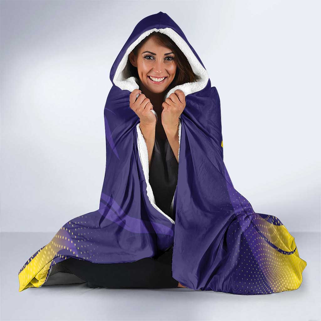 Kolkata 2025 Cricket Knight Riders Hooded Blanket Korbo Lorbo Jeetbo