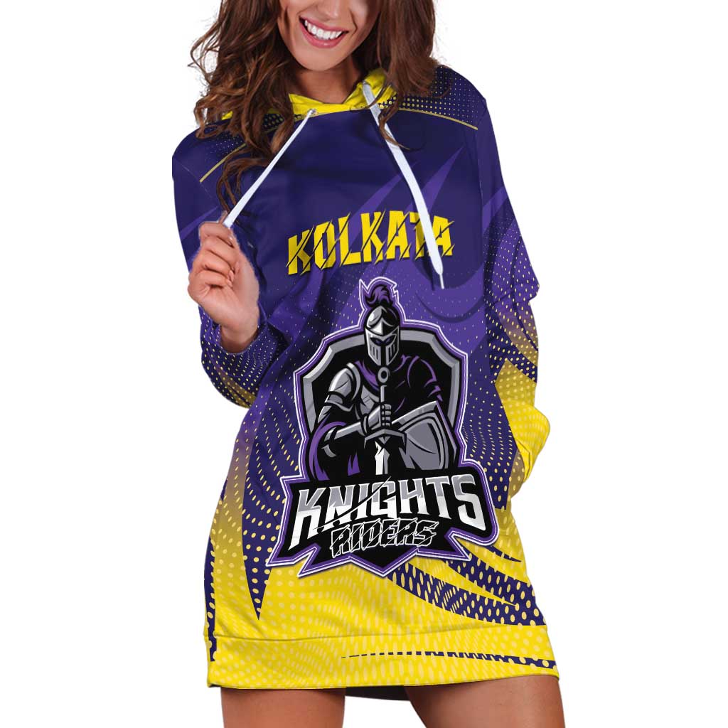 Custom Kolkata 2025 Cricket Knight Riders Hoodie Dress Korbo Lorbo Jeetbo