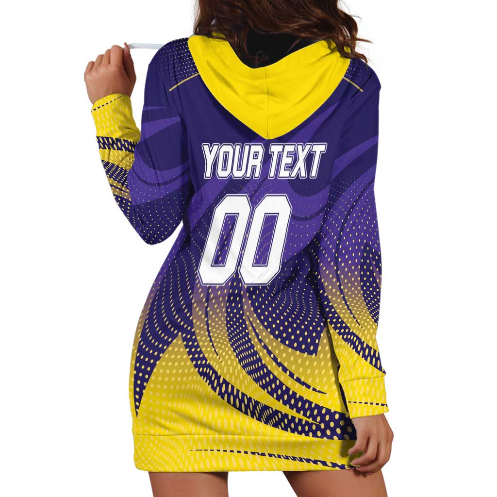 Custom Kolkata 2025 Cricket Knight Riders Hoodie Dress Korbo Lorbo Jeetbo