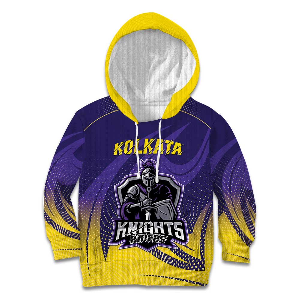 Custom Kolkata 2025 Cricket Knight Riders Kid Hoodie Korbo Lorbo Jeetbo