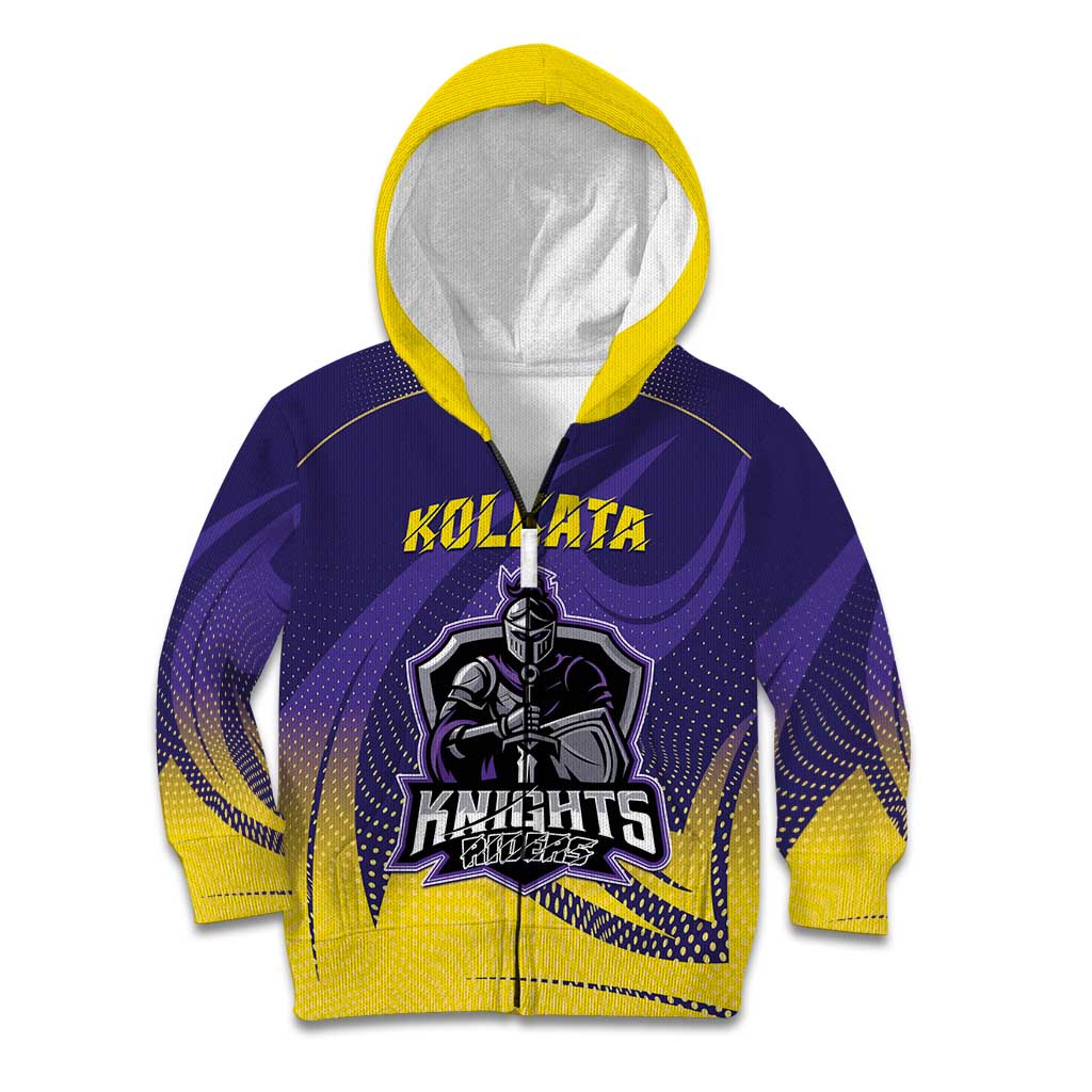 Custom Kolkata 2025 Cricket Knight Riders Kid Hoodie Korbo Lorbo Jeetbo