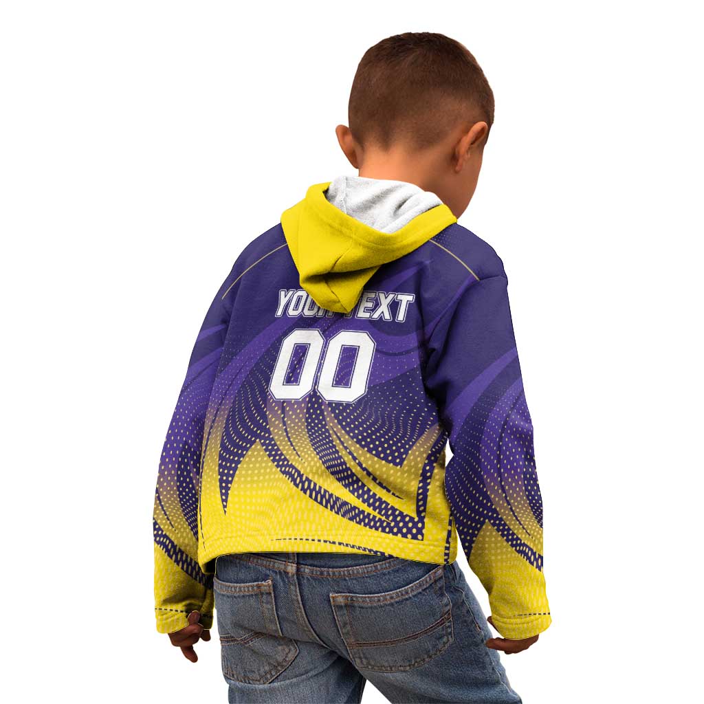 Custom Kolkata 2025 Cricket Knight Riders Kid Hoodie Korbo Lorbo Jeetbo
