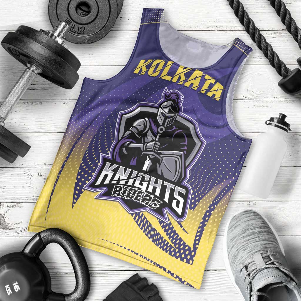 Custom Kolkata 2025 Cricket Knight Riders Men Tank Top Korbo Lorbo Jeetbo