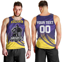 Custom Kolkata 2025 Cricket Knight Riders Men Tank Top Korbo Lorbo Jeetbo