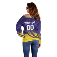 Custom Kolkata 2025 Cricket Knight Riders Off Shoulder Sweater Korbo Lorbo Jeetbo