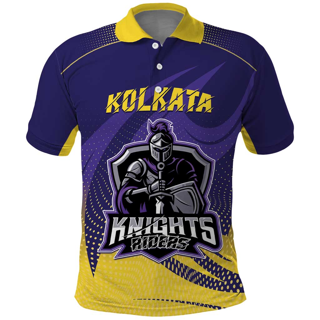 Custom Kolkata 2025 Cricket Knight Riders Polo Shirt Korbo Lorbo Jeetbo