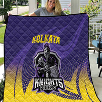 Kolkata 2025 Cricket Knight Riders Quilt Korbo Lorbo Jeetbo