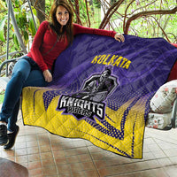 Kolkata 2025 Cricket Knight Riders Quilt Korbo Lorbo Jeetbo