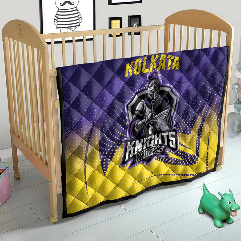 Kolkata 2025 Cricket Knight Riders Quilt Korbo Lorbo Jeetbo