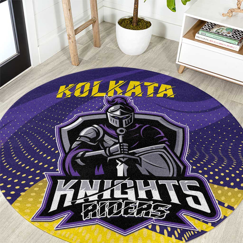 Kolkata 2025 Cricket Knight Riders Round Carpet Korbo Lorbo Jeetbo