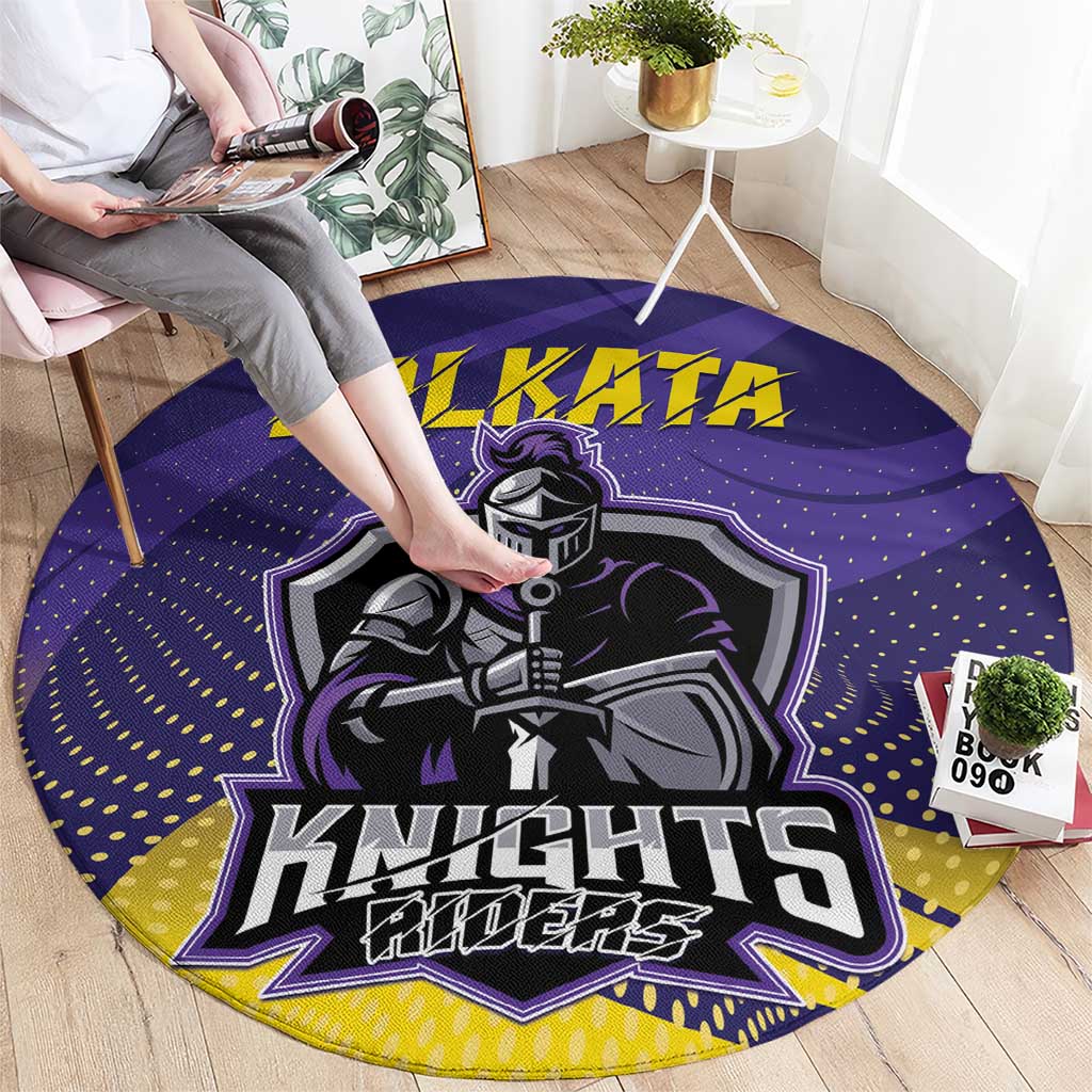 Kolkata 2025 Cricket Knight Riders Round Carpet Korbo Lorbo Jeetbo