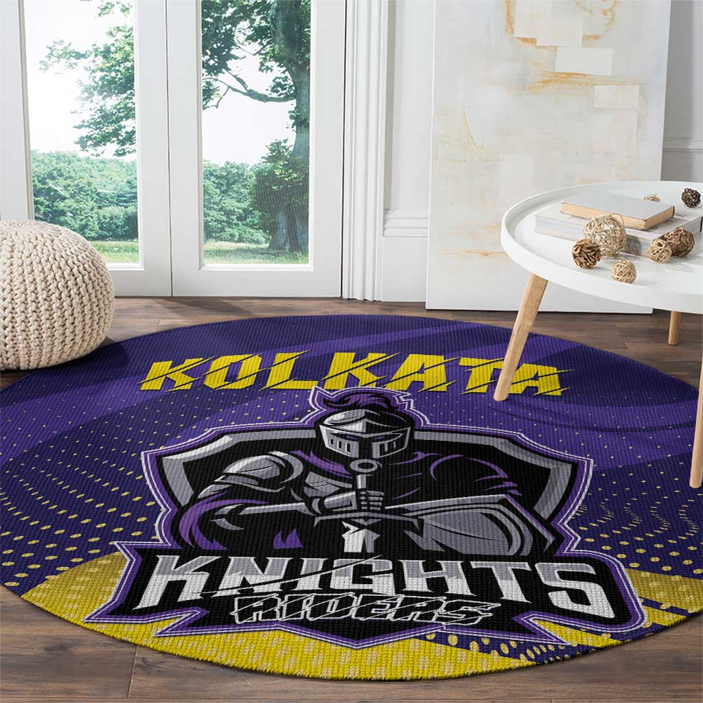 Kolkata 2025 Cricket Knight Riders Round Carpet Korbo Lorbo Jeetbo