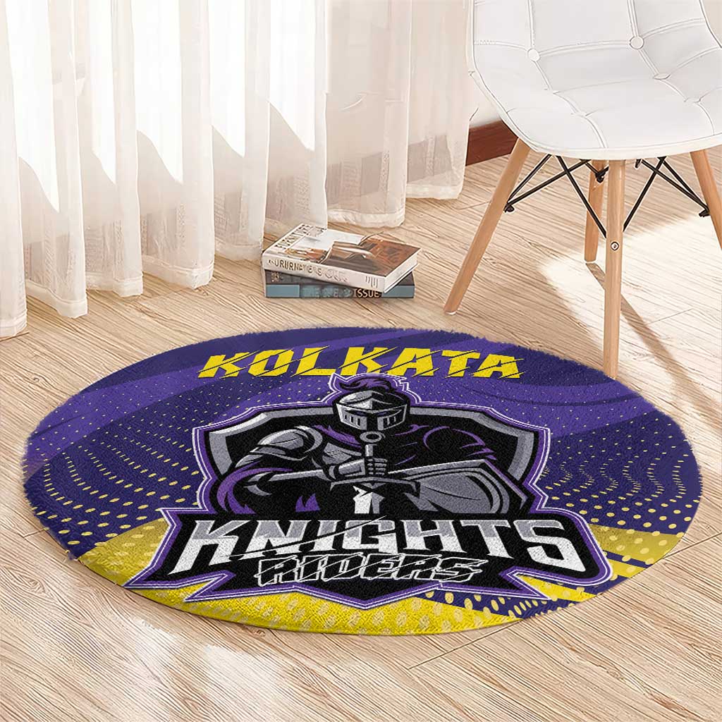 Kolkata 2025 Cricket Knight Riders Round Carpet Korbo Lorbo Jeetbo