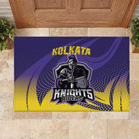 Kolkata 2025 Cricket Knight Riders Rubber Doormat Korbo Lorbo Jeetbo