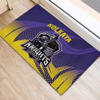 Kolkata 2025 Cricket Knight Riders Rubber Doormat Korbo Lorbo Jeetbo