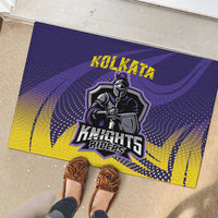Kolkata 2025 Cricket Knight Riders Rubber Doormat Korbo Lorbo Jeetbo